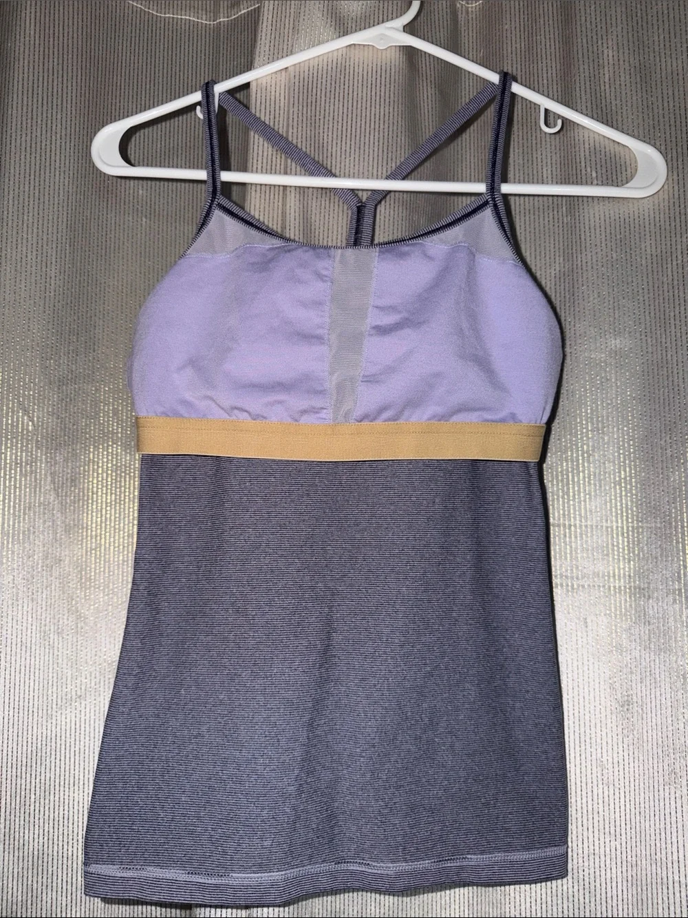 lululemon athletica Heathered Slate Blue Strappy Tank